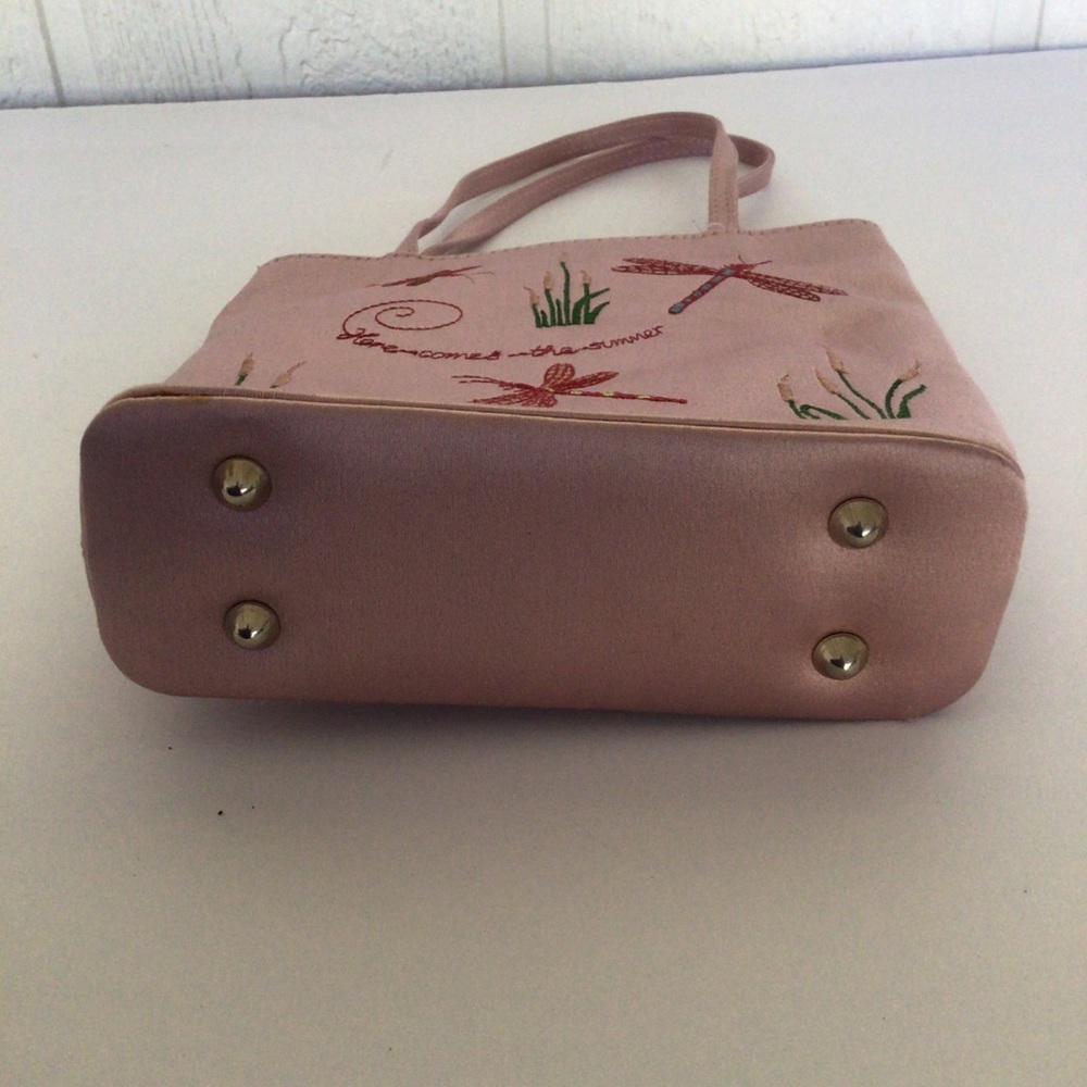 RARE ANYA HIMDMARCH PINK SATIN EMBROIDERED MINI HANDBAG - Picture 4 of 16